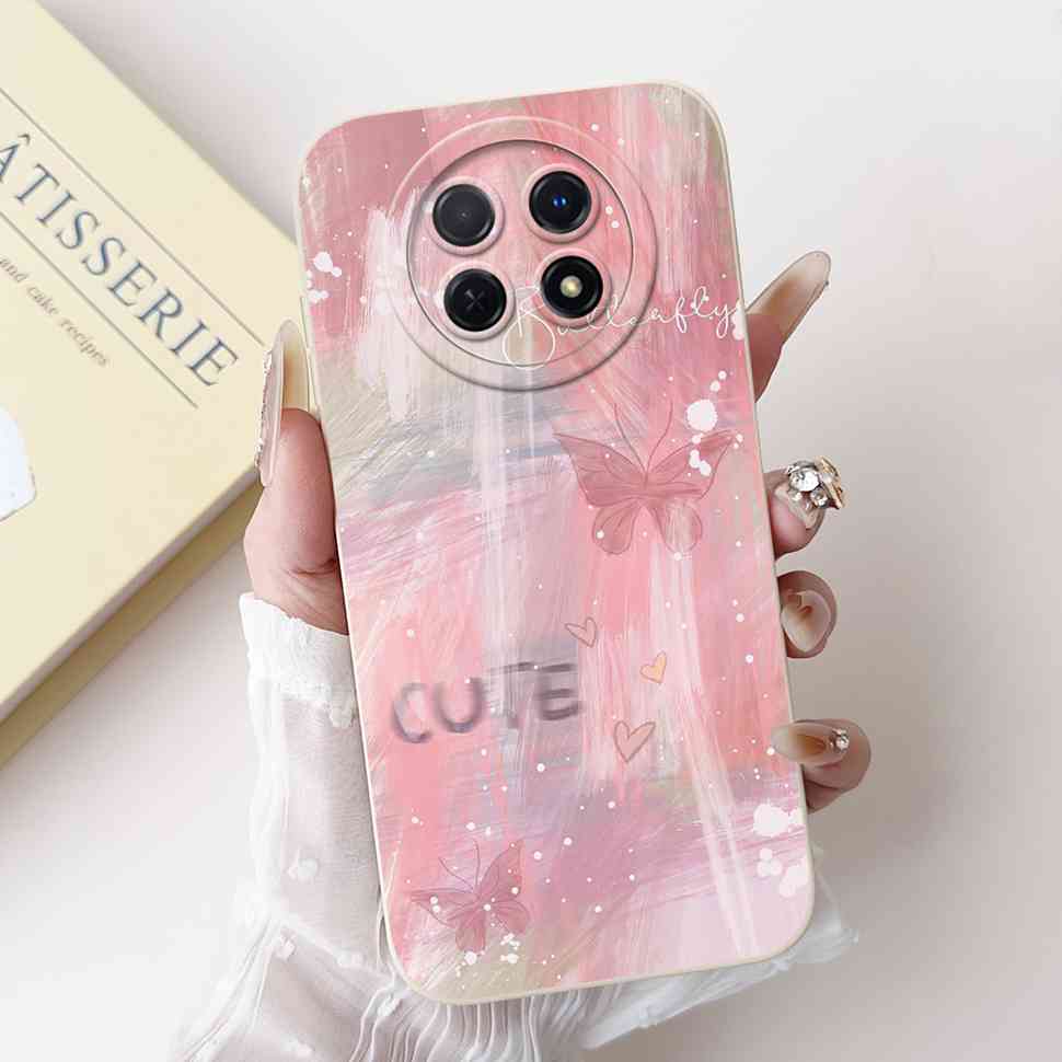 Für Huawei nova Y91 Hülle STG-LX1 Niedliches Cartoon-Kaninchen Weiche Silikonhülle Für Huawei Enjoy 60X STG-AL00 6,95" Schmetterlingsschale