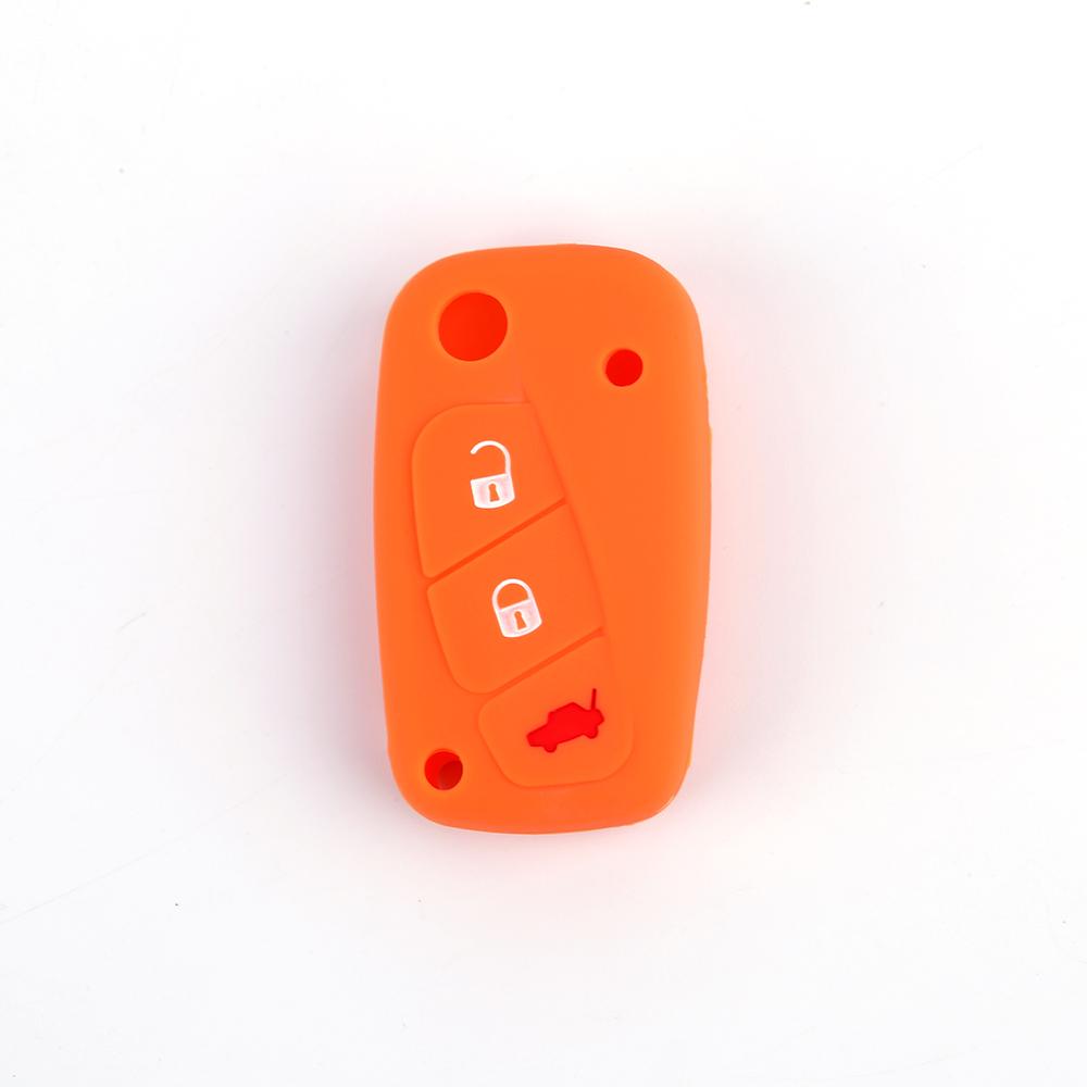 Silicone Key Cover Fob Case For Fiat Panda Idea Stilo Ducato Bravo 500 Doblo Grande Punto Bravo Minibus Linea 3 Button Remote