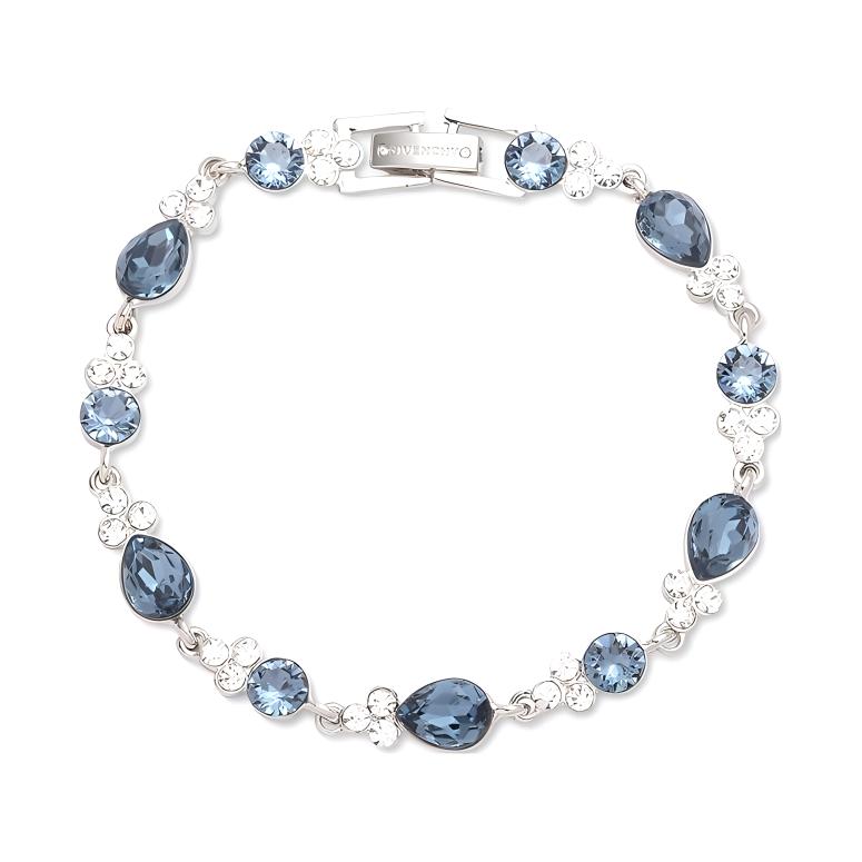 Givenchy Two-Tone Design Crystal Bracelet Women bracelet Blue 60572704-NY0 Without Packaging,F,Blue