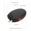 L 01 Black Mini Multi Function Bicycle 3 Digit Password Steel Cable Lock Bike Anti Theft Wire Lock