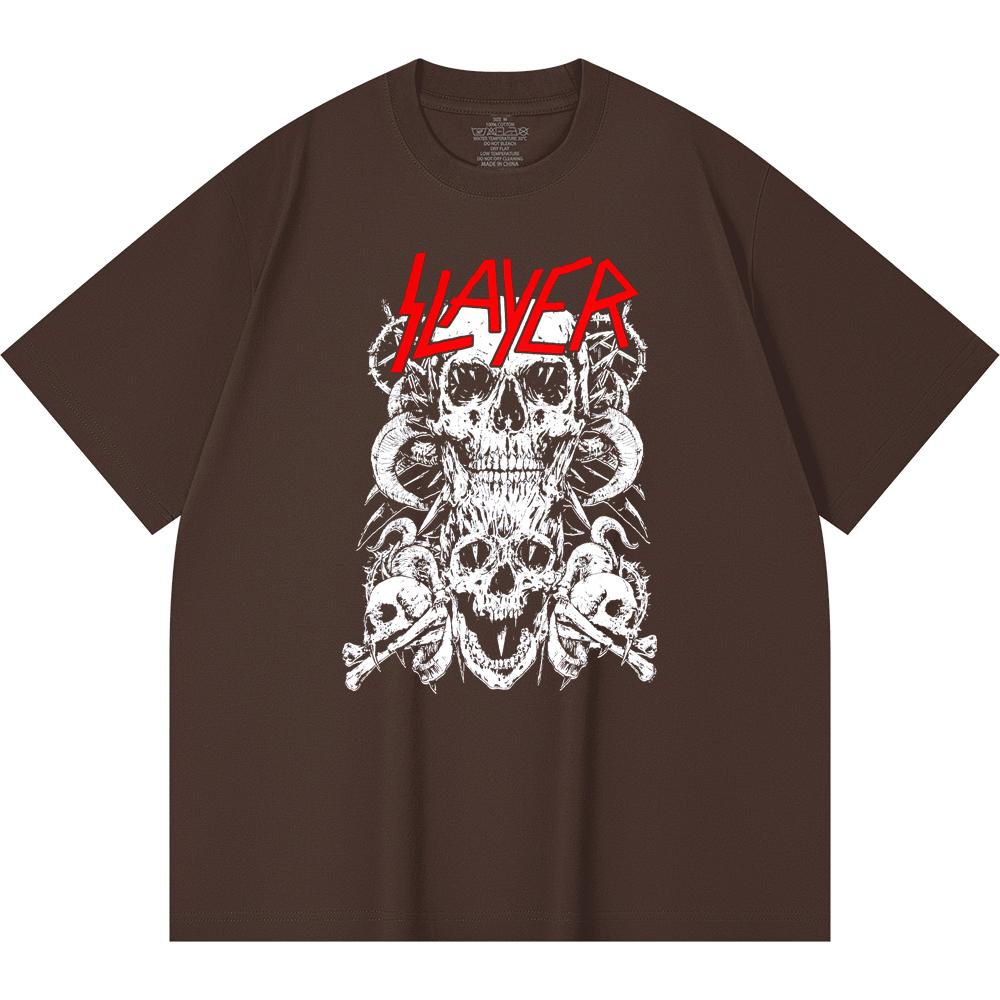 230 g/m² 100% Baumwolle Heavy Metal T-Shirt Rockband Beliebte Musik Druck Unisex Schweres Baumwoll-T-Shirt
