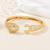 Classic and Luxurious Micro-plated Zirconia Leopard Bracelet