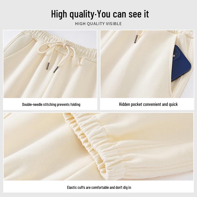 JEANSWEST CLUB Women's Loose Milk Silk Jogger Pants