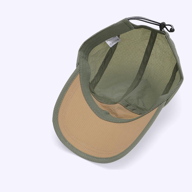 Summer Sun Hat Contrast Color Stitching Quick-Drying Waterproof Cap Men's Outdoor Running Sunscreen Baseball Cap