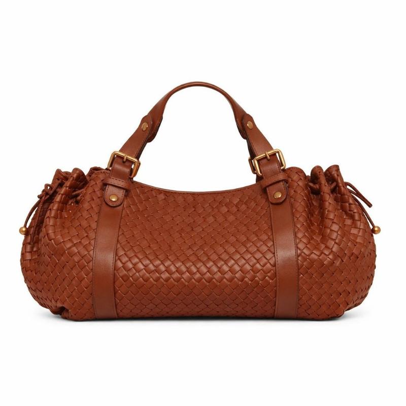 Borsa Boston Intrecciata da Donna, Borsa a Mano Minimalista Monocolore, Borsa a Spalla Singola per Lavoro e Pendolarismo, Borsa da Mano da Donna