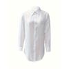 Lapel Shirt Four Seasons Fashion Simple Irregular Ladies Shirt Long-sleeved Shirt