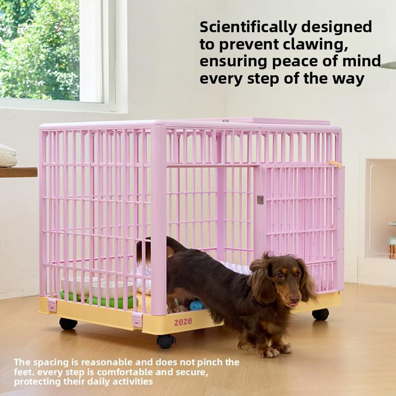 Indoor Dog Crate for Medium Small Dogs Pet Playpen with Escape-Proof Lock Portable Puppy Cage Home Training Kennel Carrier