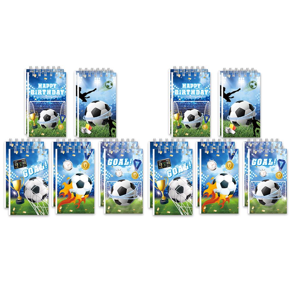 Colorful Soccer Notepads Soccer Notepads Sports Themed Pads Soccer Notepads Sturdy Spiral Binding Compact Design B