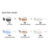 Advanced Oval Frameless Sunglasses Retro Unisex Fashionable Elegant UV400 Protection Street Photography Shades Glasses