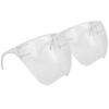 2 Stück Ohrhaken Typ Transparentes Gesichtsschutz Anti-Beschlag Staubdicht Gesichtsabdeckung für Erwachsene Kinder