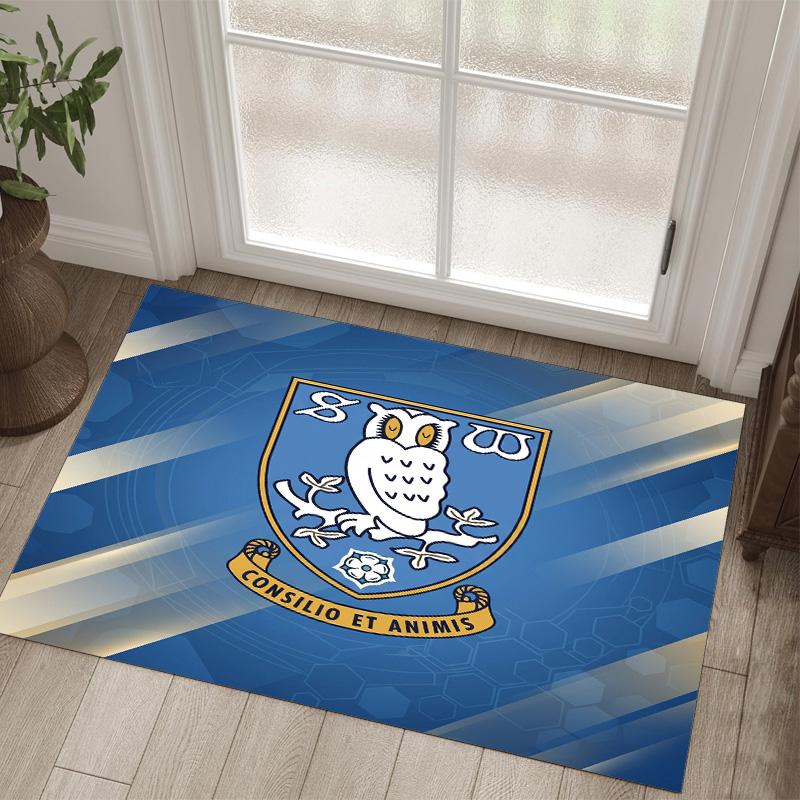 Design Sheffield Wednesday Tappeto in Velluto di Cristallo Accogliente Non?Tappeto Stampato Antiscivolo per Camera da Letto Soggiorno Ingresso