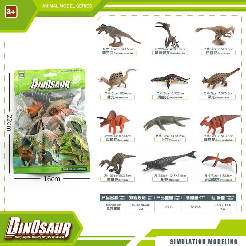 Authentic Style Dinosaur Model Collection Including Velociraptor Tyrannosaurus Triceratops And Stegosaurus Ideal For Gifts C And