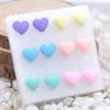 Fashion Jewelry Boutique Rubber Frosted Earrings Earrings 6 Pairs of Plastic Needles