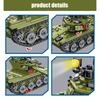 New 336pcs Military 85 Main Battle Tank Building Blocks WW2 Army Soldier Figures Bricks Educational Toys for Children Boy Gift