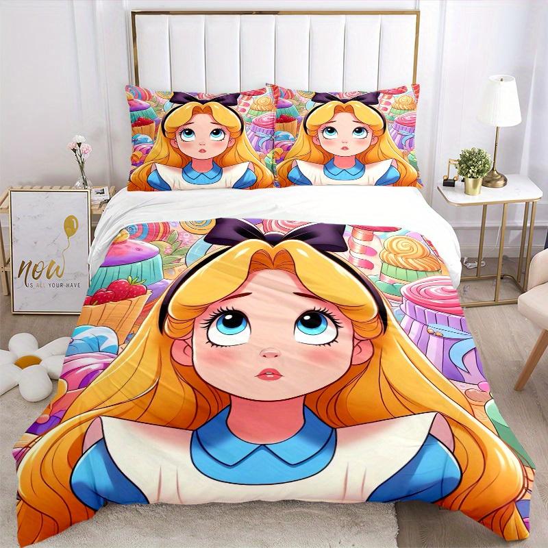 3pcs set Candyland, Wonderland, Sweet print bedding quilt cover, soft and comfortable quilt cover suitable for bedroom and guest room03