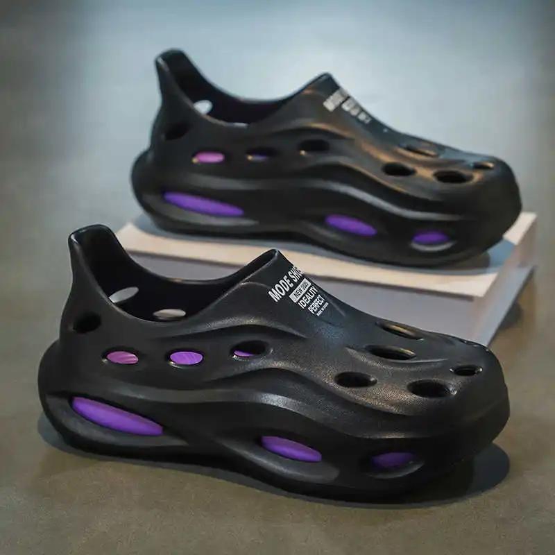 Fashion Light Weight Strips Tourist Sandals Walking Shoes For Men Summer Slippers Men Sneakers Sports Tenid Holiday Loufers
