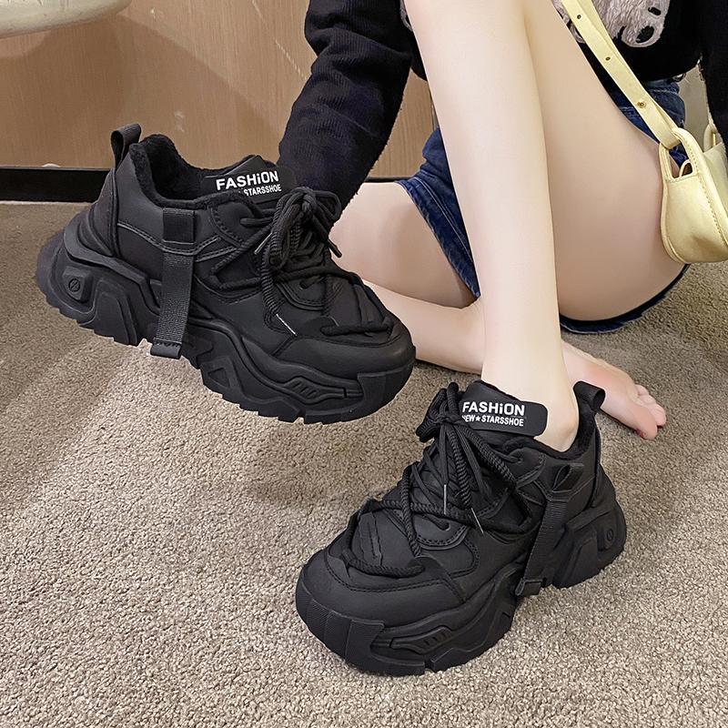 2024 Autumn New Women's Thick-soled Casual Sports Shoes Street Sports Style Fashion Outdoor Running Women's Shoes