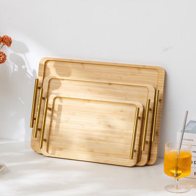 Rice Husk Tea Tray with Handle