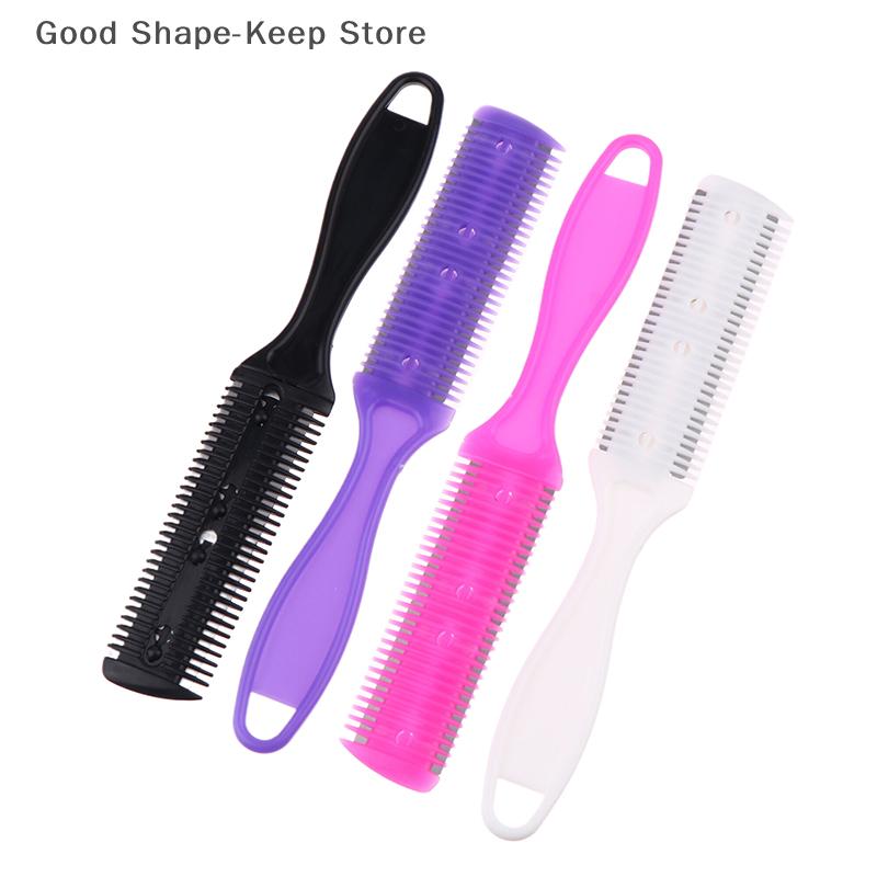 5Pcs Professional Hair Cutting Comb Set with Razor Blades Hair Trimmer Thinning Tool Kit for Barbers Salon Use