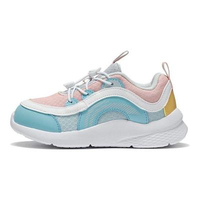 Li Ning Bequeme Rutschfeste Stoßdämpfende Verschleißfeste Freizeitschuhe Kinder Sneaker Blau Rosa YKNS018-2