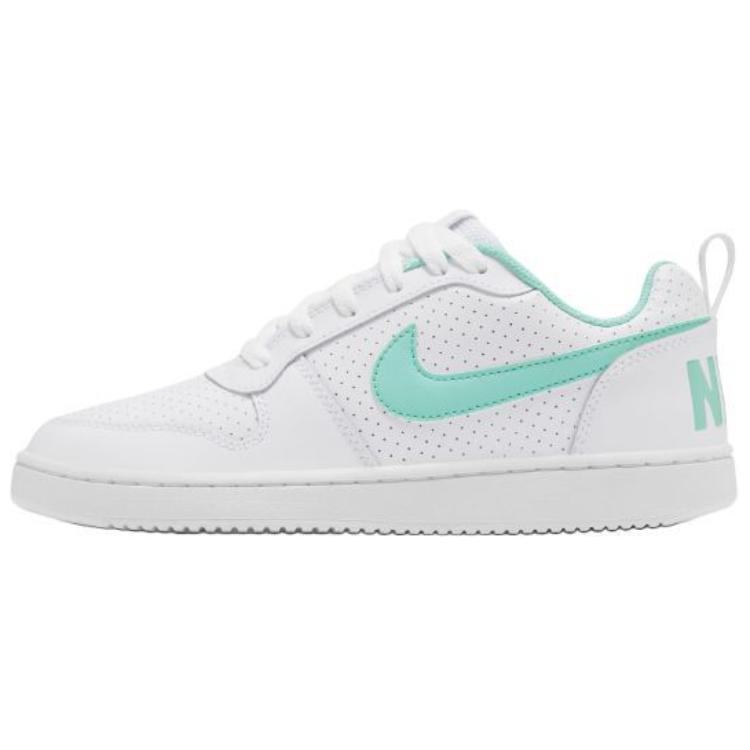 Nike Court Borough Comfortable Versatile Low-Top Sneakers Women Sneakers White Green 844905-130