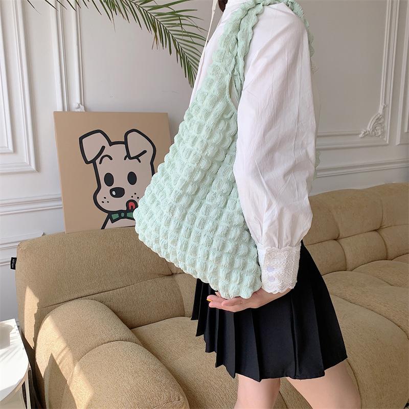 Women Fashion Quilted Shoulder Bag Space Cotton Large Capacity Handbag and Purse For Female Travel Shopping Tote Hobos Bags MIT