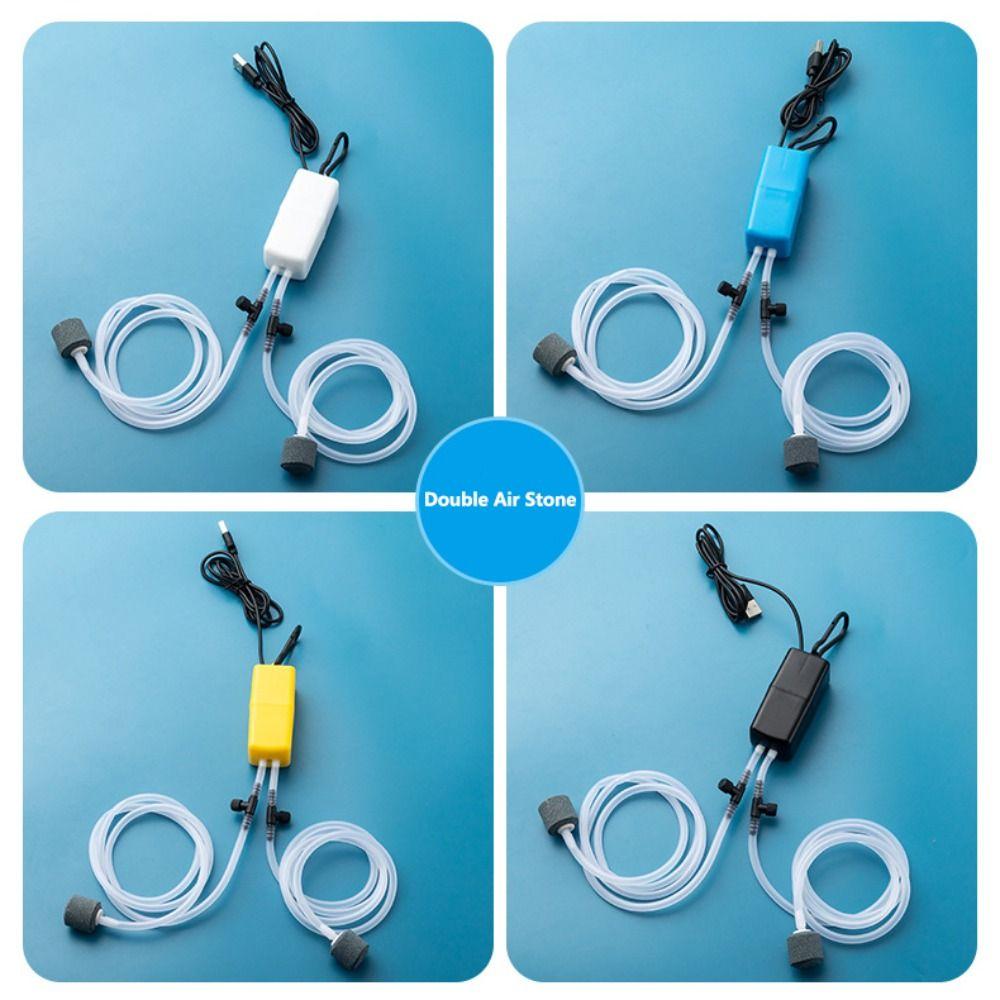 Portable USB Aquarium Filter Fishing Tank Accessories Silent Aquarium Air Pump with Air Stone High Quality Oxygen Pump
