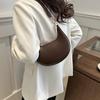 New Fashionable High-end Moon-shaped Baseball Bag Showing Luxury Women's Single Shoulder Bag Underarm Hobo Bag