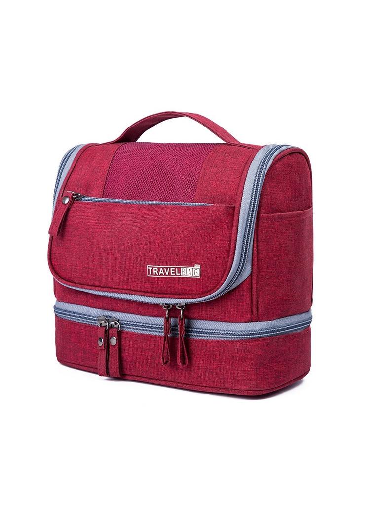 Travel Toiletry Organizer With Waterproof Dry Wet Separation For Home And Vacation Use