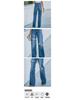 2025 Spring Women's High-Waisted Washed Ripped Wide-Leg Denim Jeans