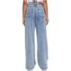 Urban Classics Ladies - Wide Leg Slit Denim Jeans