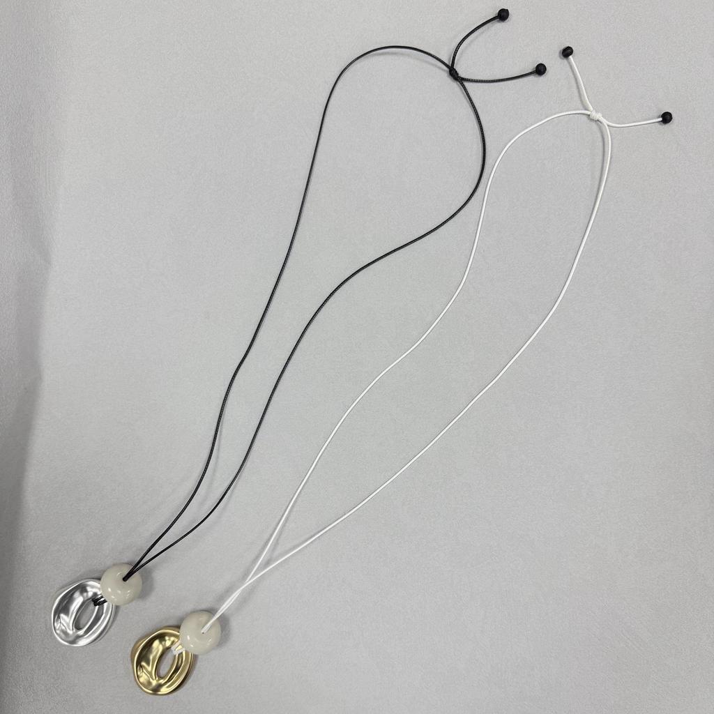 Frosted Wind Cave Pendant Long Necklace: Women's New Chinese Light Luxury Drawstring Sweater Chain