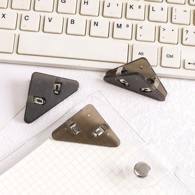 1/5/10/20 Adet Çok Fonksiyonlu Ofis Üçgen Kitap Klipsi - Yuvarlanmayı Önleyen Plastik Dosya Klasörü Düzenleyici