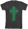 Threadrock Men's Green Celtic Cross T Shirt Irish Pride Religious