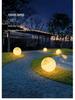 HuiXiang Dual-Powered Solar Moon Lamp for Outdoor Terrace & Garden - Waterproof Landscape & Lawn Light