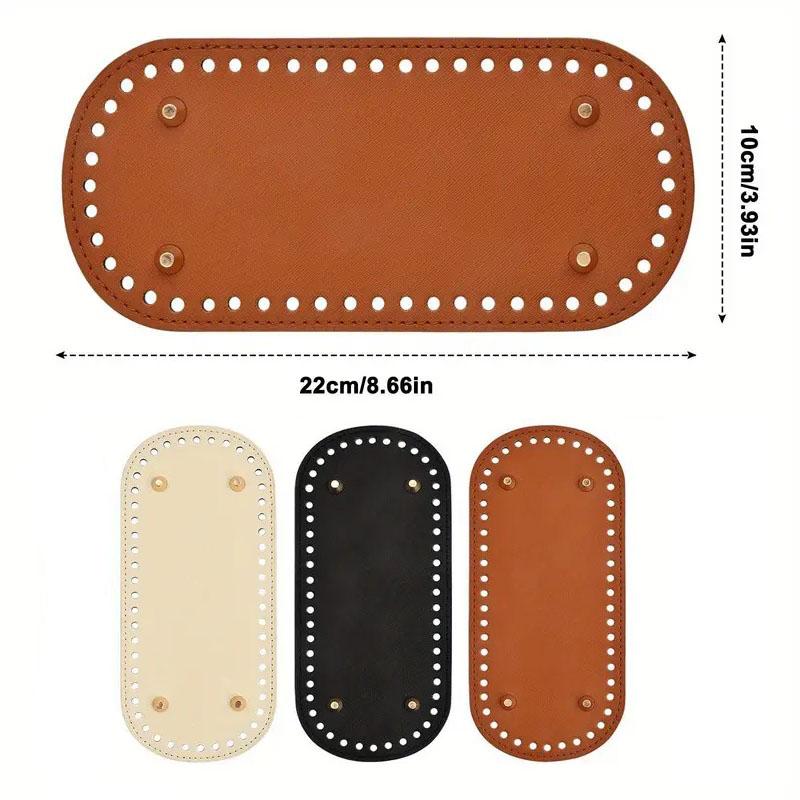 4Pcs/Set 22* 10cm DIY Hand-Woven Bag Bottom Set Pu Bag Accessories Bottom Plate
