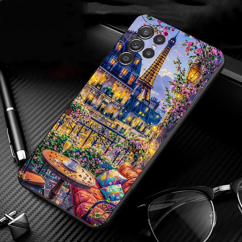 Eiffel Tower Phone Case For Samsung Galaxy S25 S24 S23 S22 S21 Ultra S24 S23 S22 S21 S25 Plus S24 S25 FE