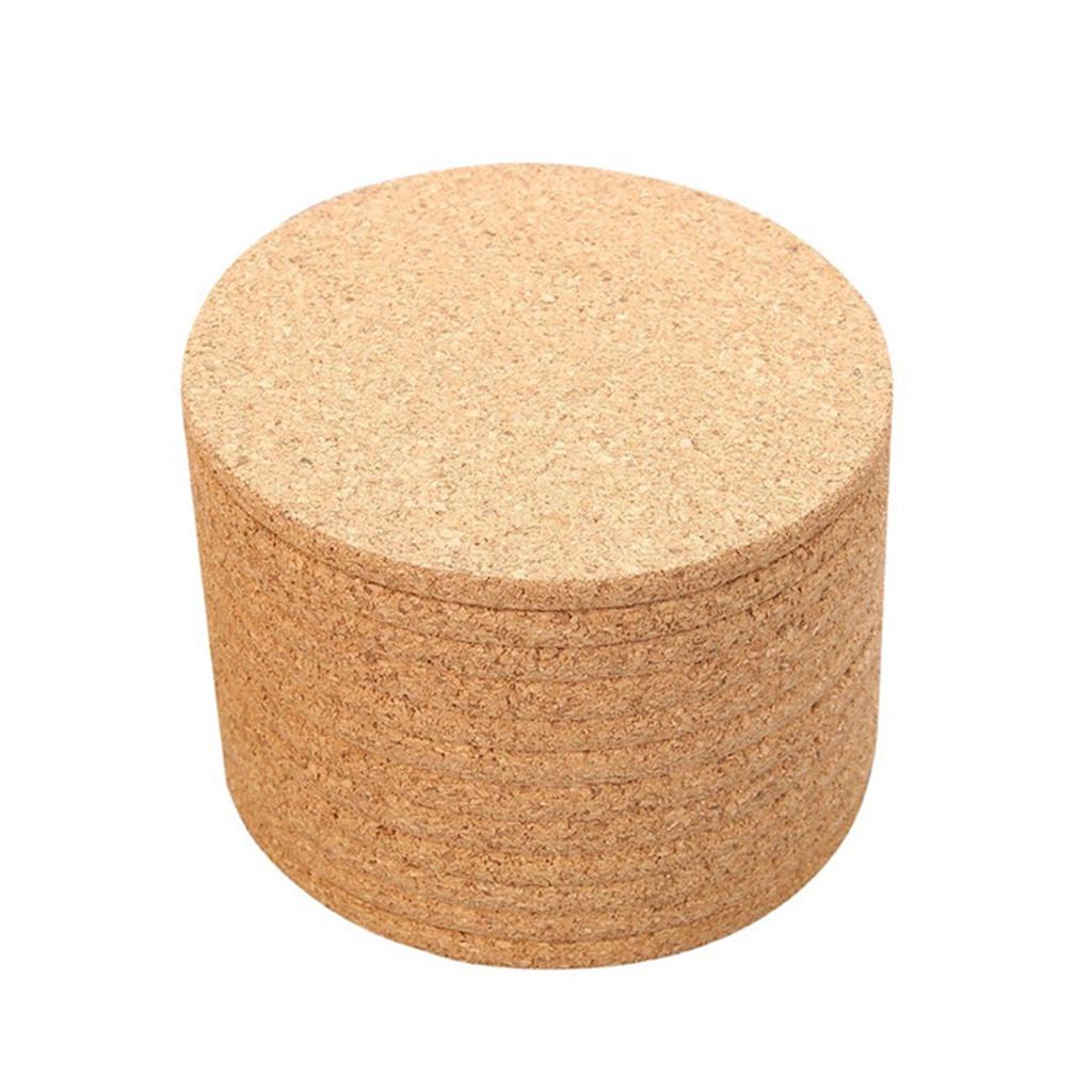 10 x Cork Wood Drink  Tea Coffee Cup Mat Table Decor Bottle Tableware