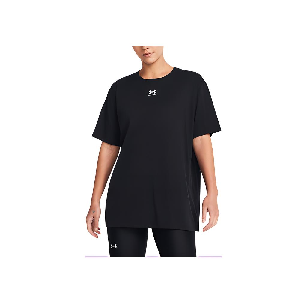 Under Armour Campus Loose Fit Training Crew Neck Short Sleeve T-Shirt Women T-Shirts Black 1387194-001