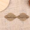 2Pcs Vintage Brass Hinges With Screws Hollow Pattern Old Chinese Retro Decor Wood Jewelry Box Wine Case Cabinet Parts