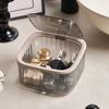 New Mini Desktop Storage Box with Lid Dust Proof Hair Accessories Organizer Makeup Sundries Bucket Holder Case Desktop Trash Can