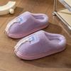 Cotton slippers home autumn and winter cartoon cotton shoes shoes warm plush thick soled plush couple cotton mop