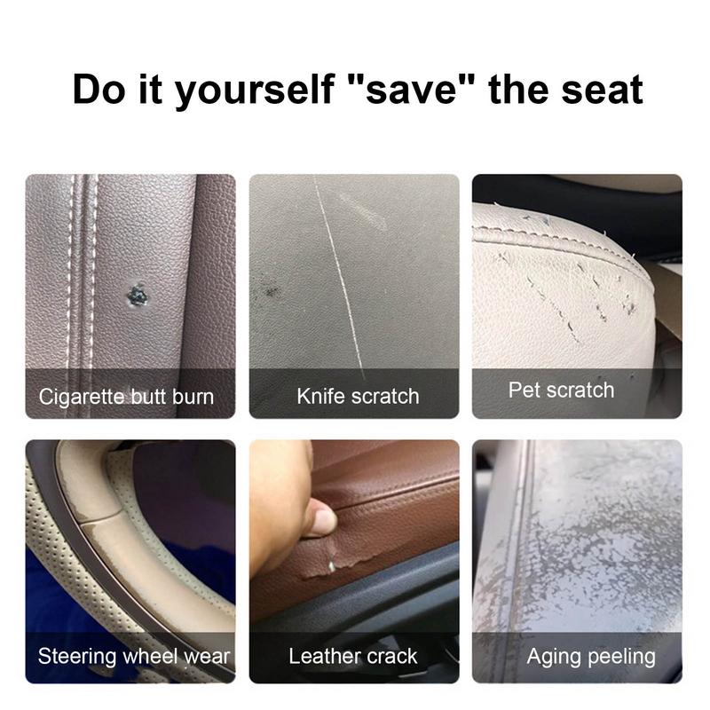 Furniture Repair Kit Auto Interior Care Leather Restoration Kit Car Detailing 7 Colors Leather Scratch Repairing Tool Set