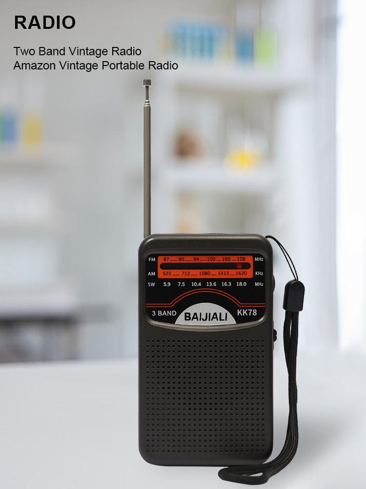 Outdoor Radio Dual Band Digital Radio SW/AM/FM Portable Mini Radio LCD Display Battery Operated for Indoor Outdoor Emergency Use