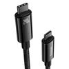 Baseus High-Speed USB-C To USB-C Cable 240W Power 480Mbps Data Transfer 2m - Black/Grey