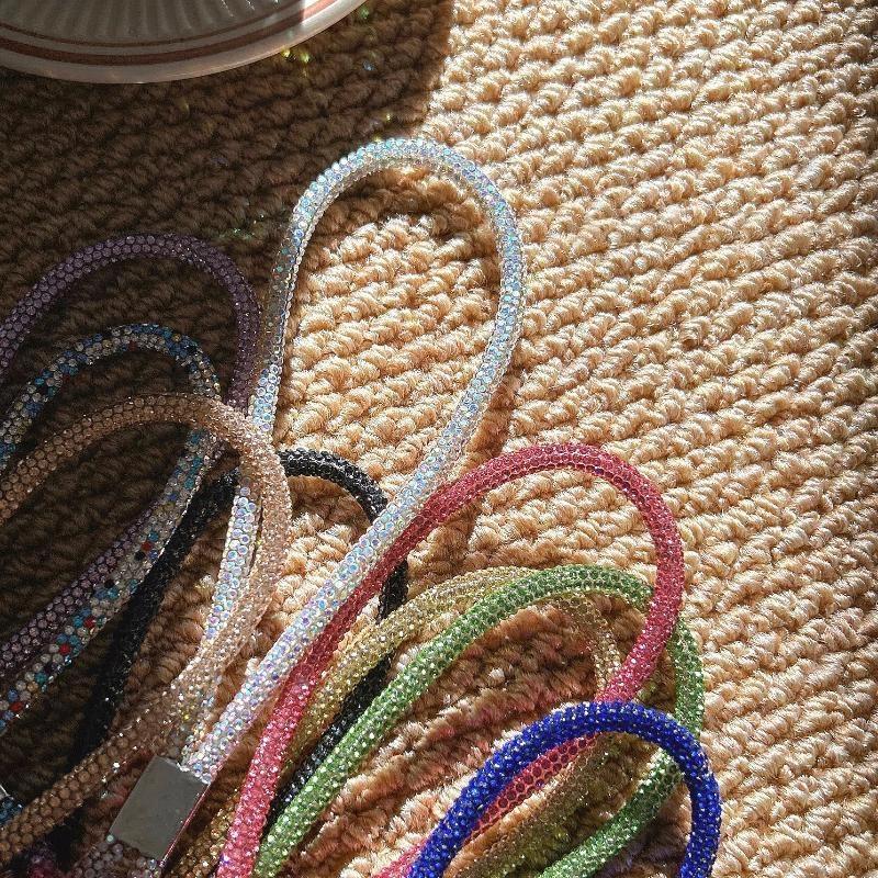 Glitter  Phone Lanyard Diamond  Phone Wrist Straps Keychain Hanging Anti-Lost Rope
