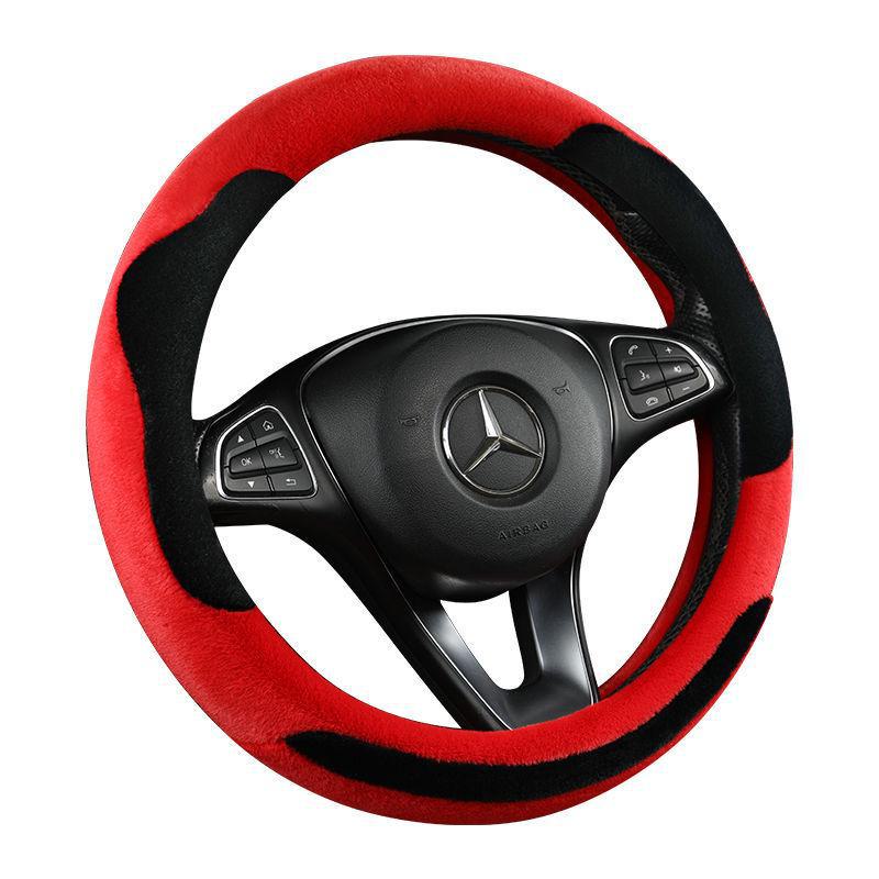 Winter Plush Steering Wheel Cover for Geely Haoyue, ICON, Boyue PRO, Emgrand GS, Vision X6, X3, Binyue, and GL