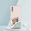 Cute Capybara Phone Case For Samsung A16 A14 A12 A22 A32 5G A34 A42 A52 A54 A50 A70 A72 A30 A40 A20E A10S A02S A04S A06 Cover