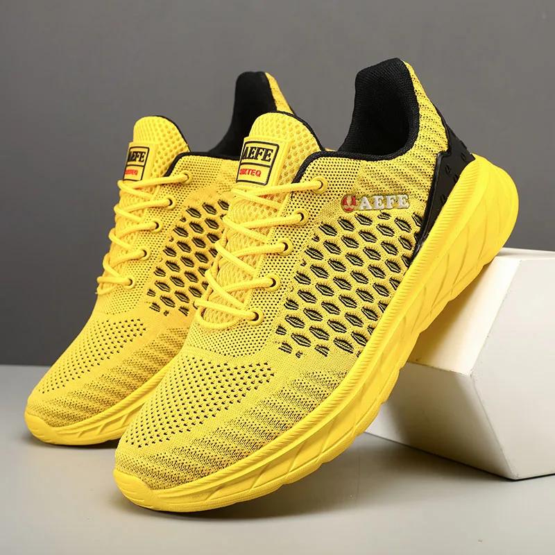 LATV Men Running Shoes New Breathable Mesh Sport Shoes Men Classic Casual Sneakers Comfort Walking Non-slip Outdoor Male