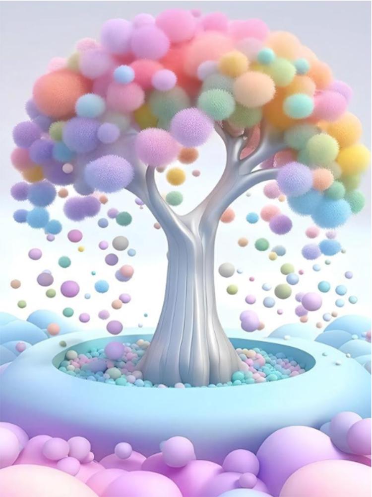 

5D Diy Новая серия 2024 Алмазная вышивка Морской вид Дерево Пагода Инкрустированная Алмазная Живопись Пейзаж Художественный Набор Подарок на День Рождения Украшения Full Round 20x30CM